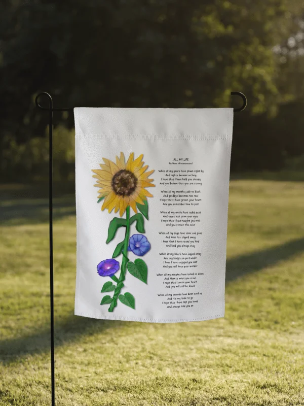 All My Life - Nana's poem - GARDEN FLAG product image (1)