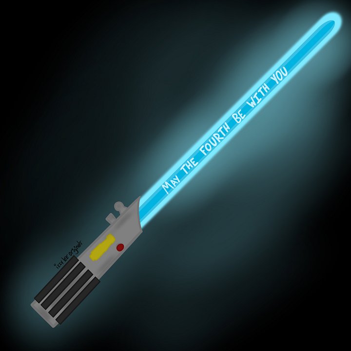 May The “Fourth” Be With You Print product image (1)
