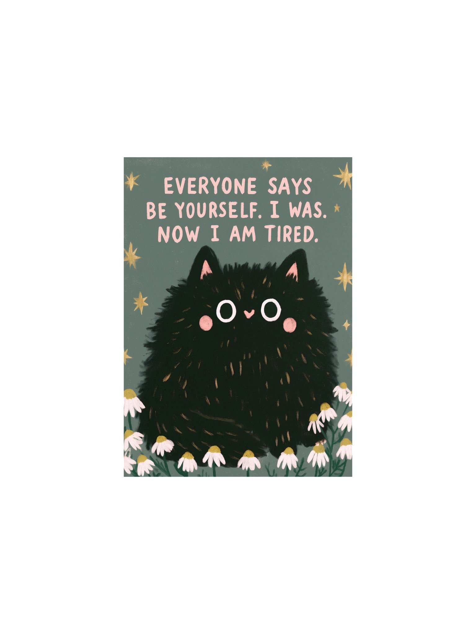 Be Yourself, Then Rest Cat Poster product image (2)