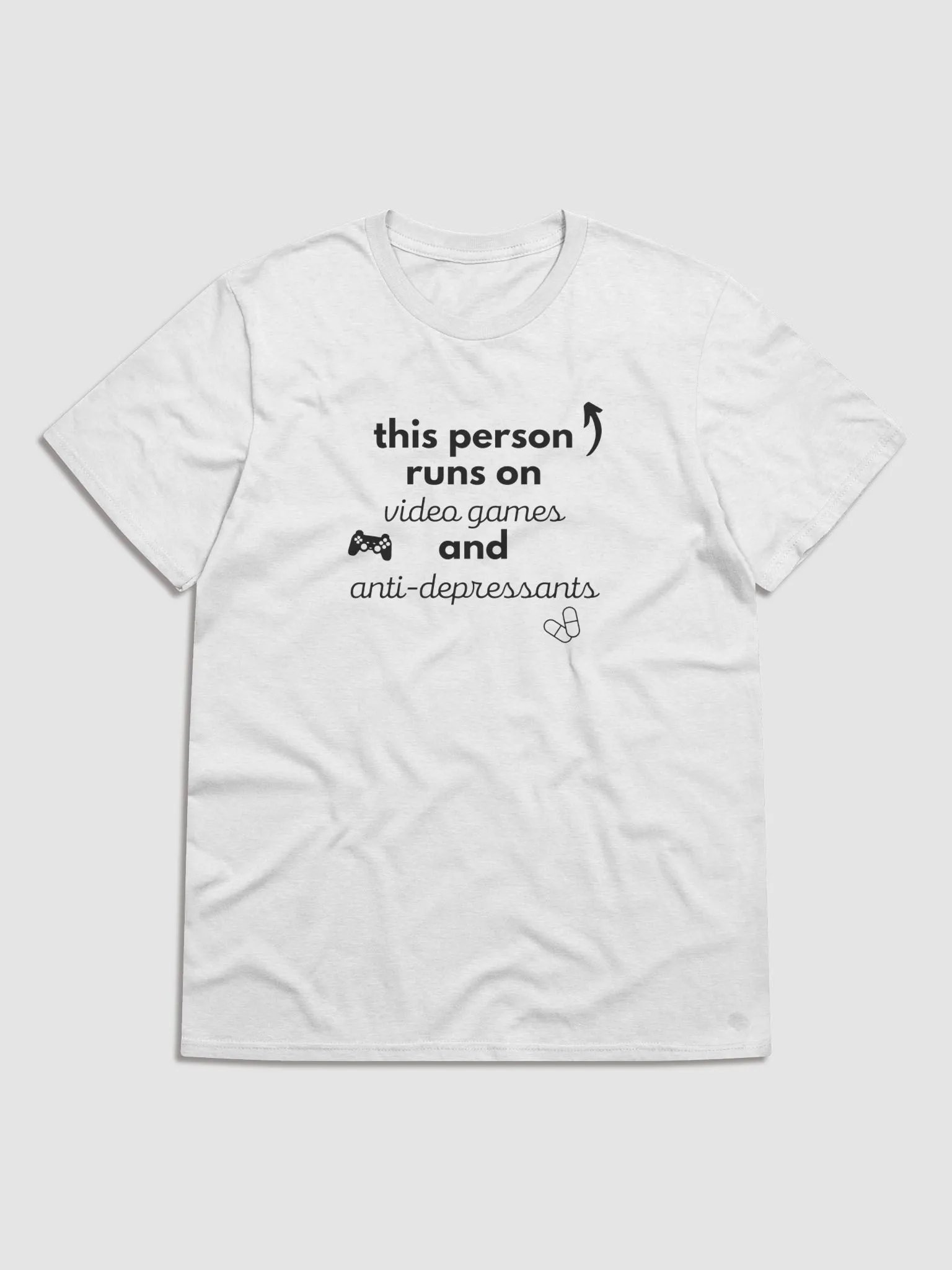 Video games & Anti-Depressants Lightweight Tee product image (2)
