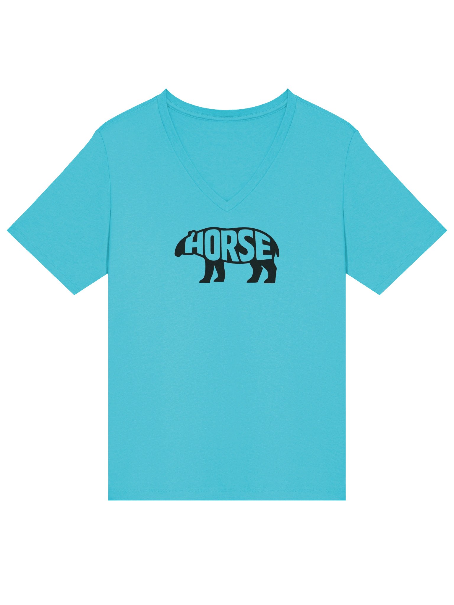 Black Tapir Women's V-Neck Horse Tee product image (3)