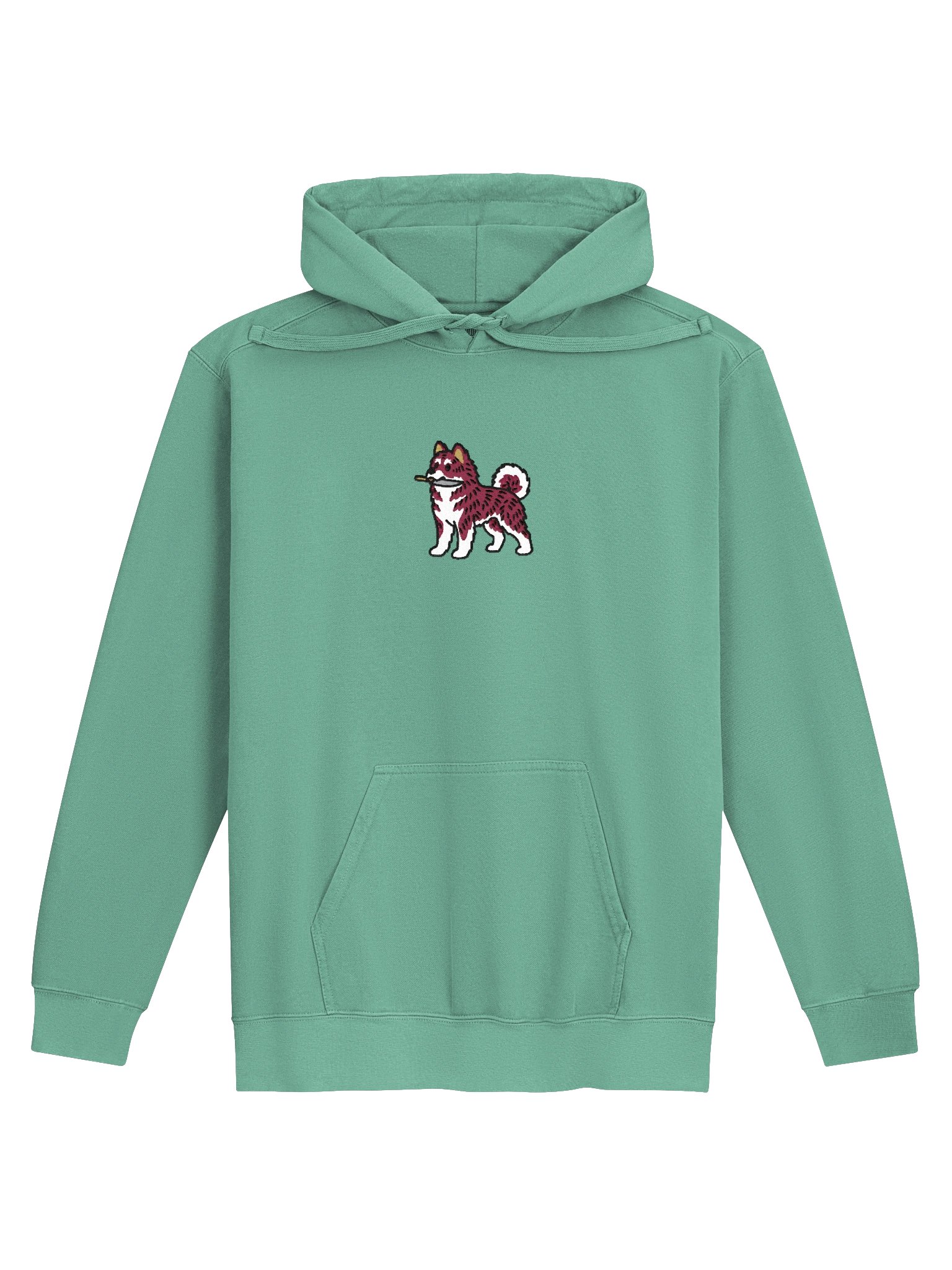 Funny Chibi-Style Japanese Akita Inu(Red Brindle) Embroidered Premium Hoodie product image (41)