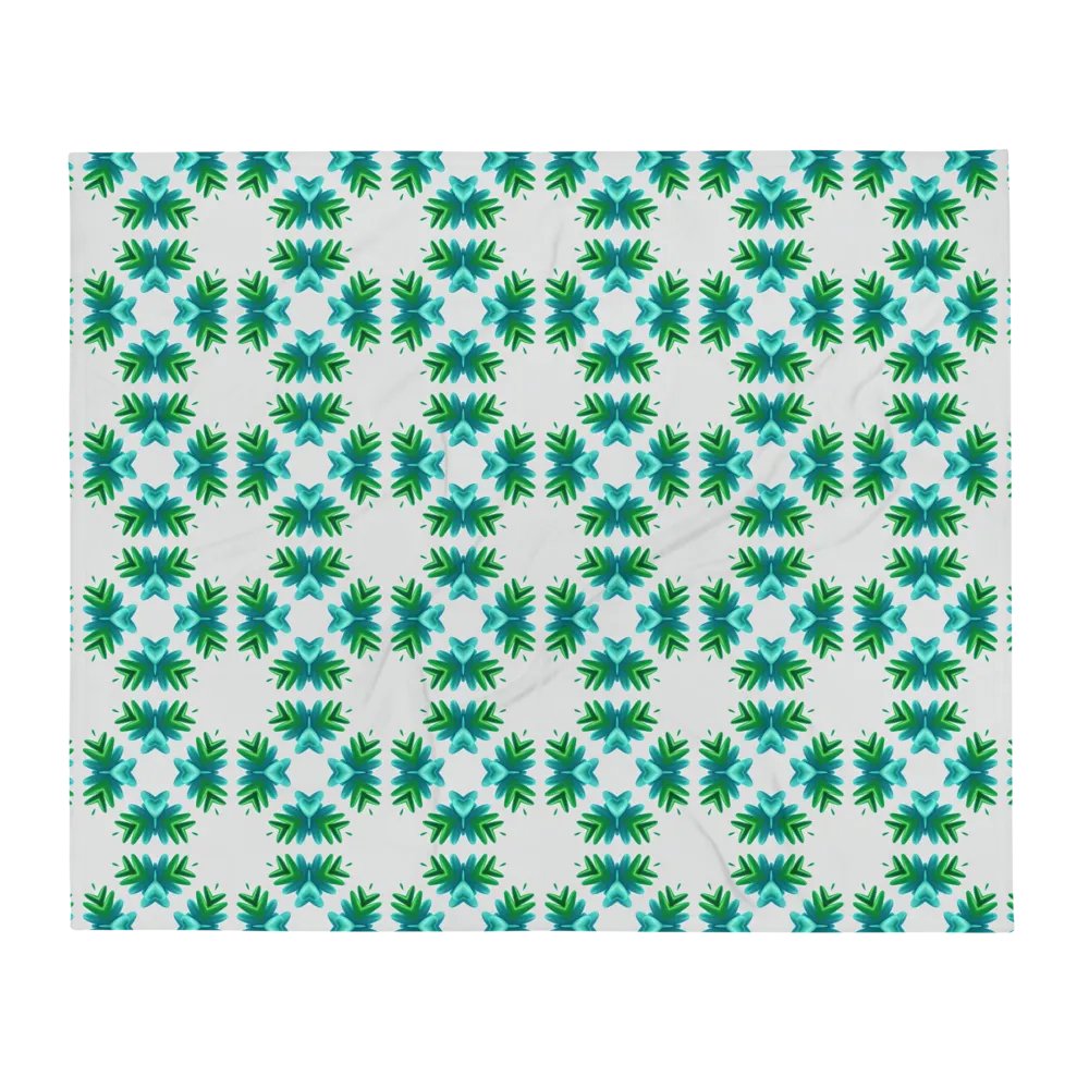 Symmetrical Botanical Bliss Throw Blanket product image (3)