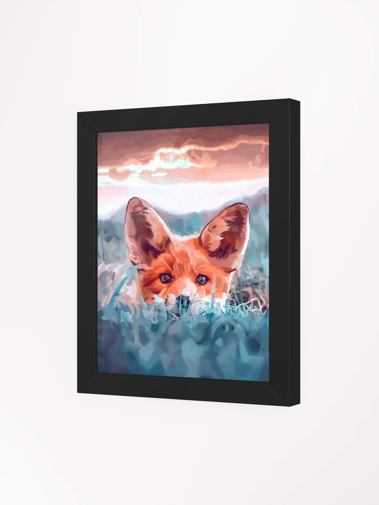 The Fox in the Grass Painting Poster product image (21)