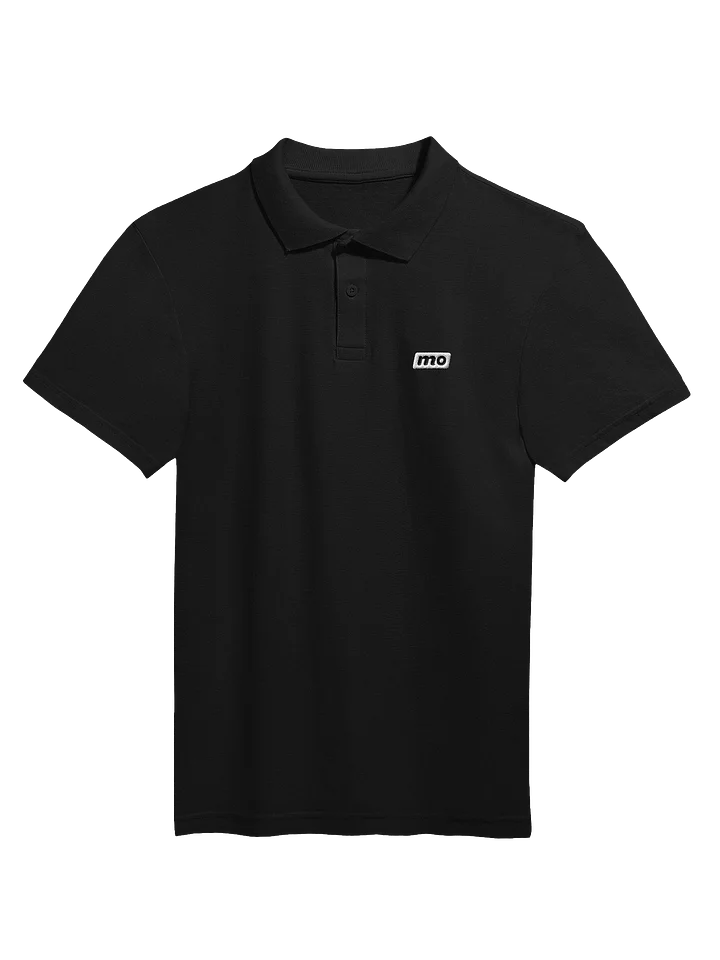 MO Pique Polo - White Embroidery product image (1)