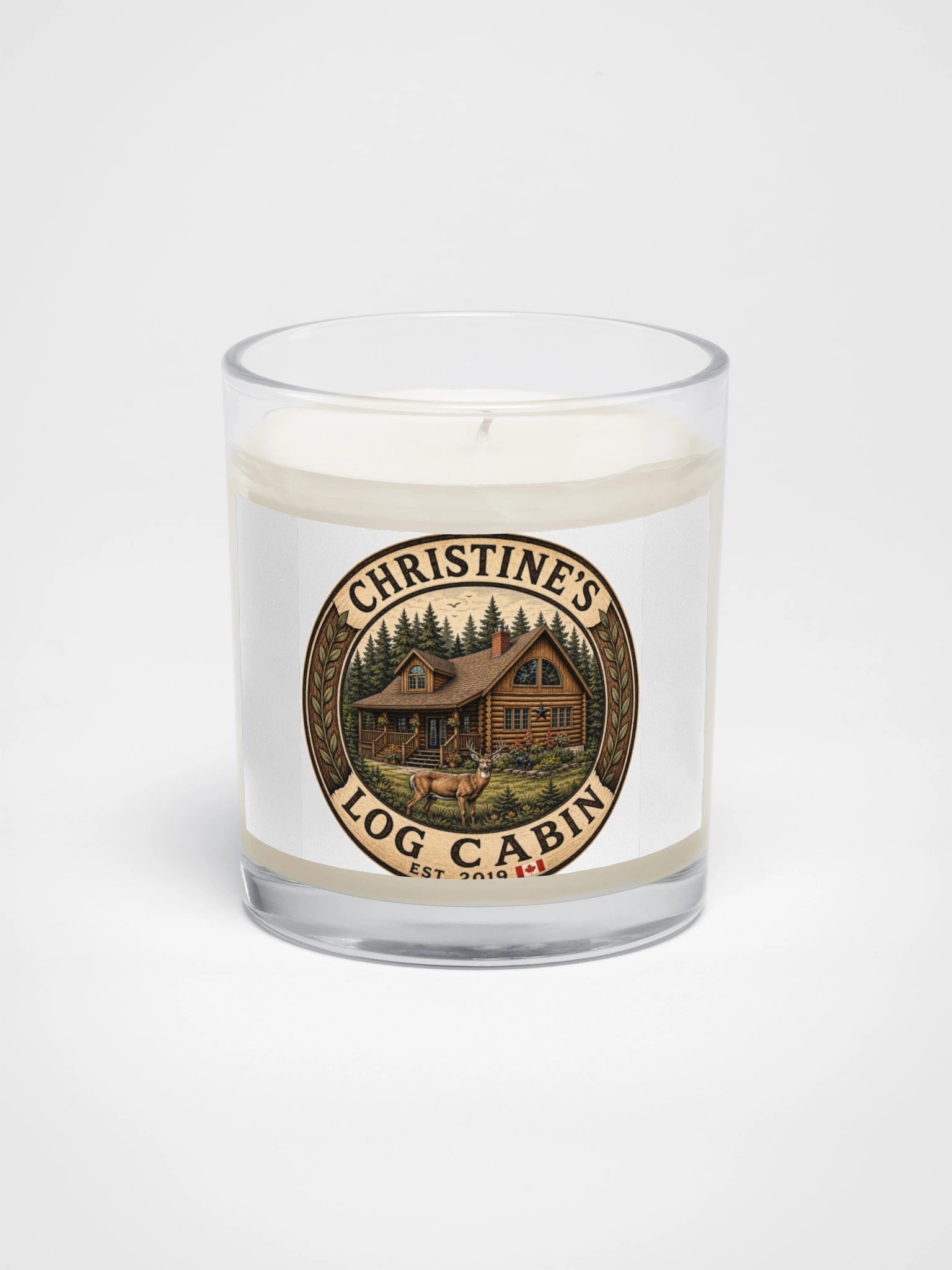 Christine's Log Cabin Soy Wax Candle | Cozy Woods product image (1)