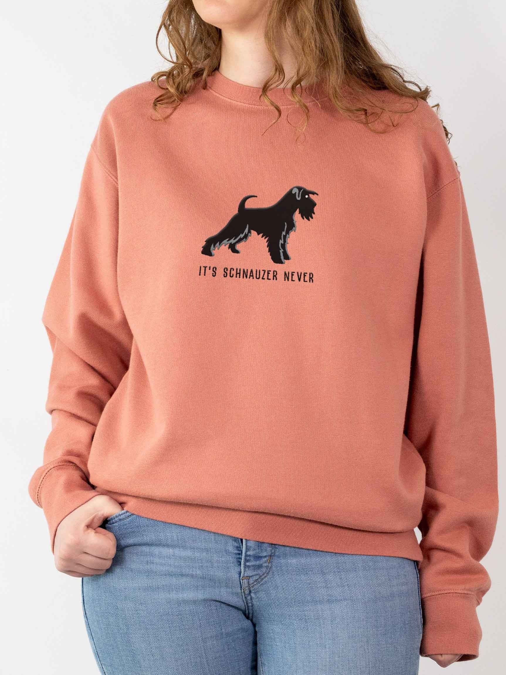 It's Schnauzer Never Sweatshirt (Embroidered) of a Miniature Schnauzer(Black) product image (2)