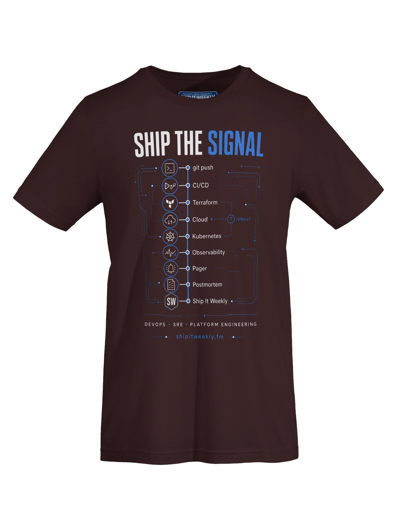 Ship the Signal | Ship It Weekly DevOps Tee product image (5)