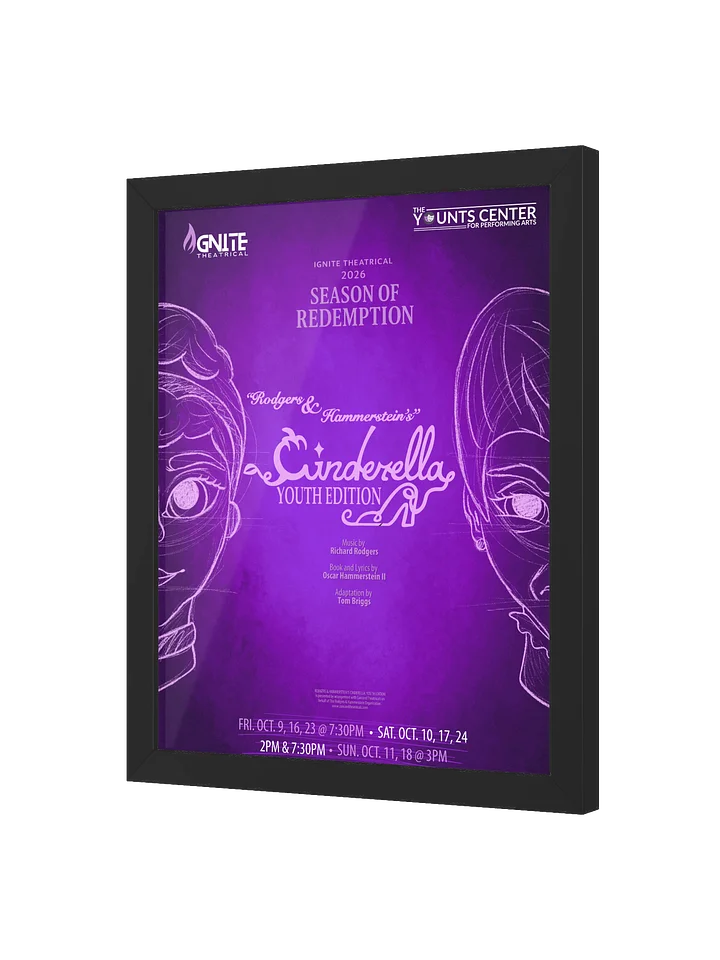 “Cinderella: Youth Edition” Framed Art Poster – Original Artwork by Nessa St. Clair product image (2)