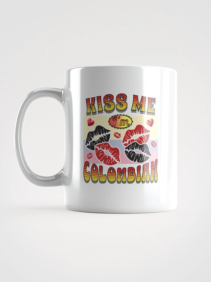 Kiss Me I'm Colombian Pride Mug product image (1)
