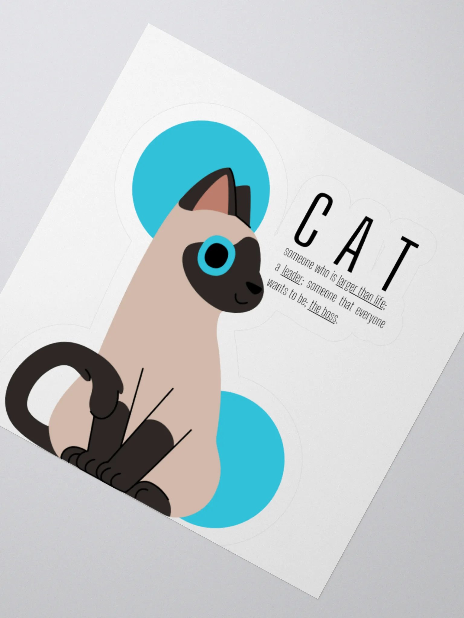 CAT is BOSS sticker product image (8)