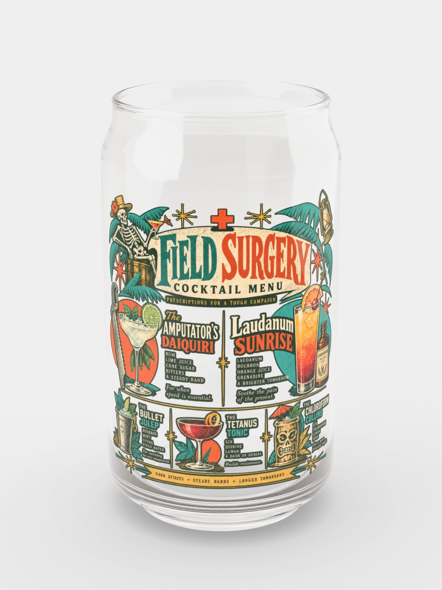 Prescriptions for a Tough Campaign: Field Surgery Cocktail Glass product image (7)