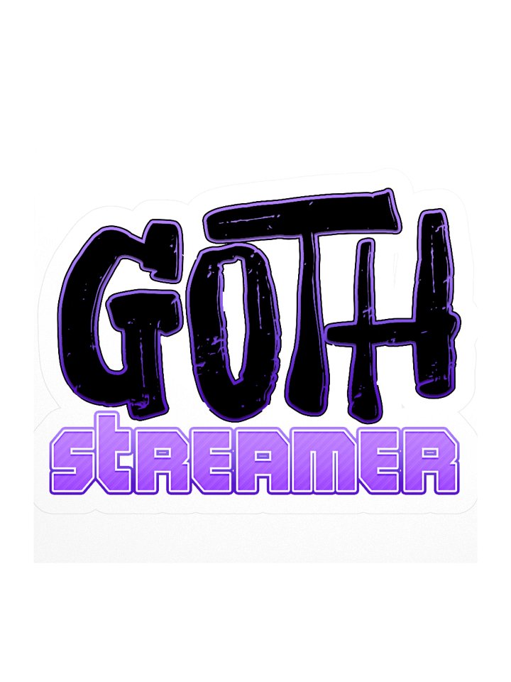 Goth Streamer Kiss Cut Sticker product image (2)