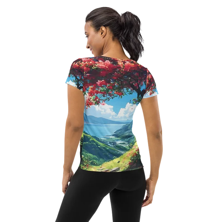 Caribbean Hillsides - CaribbeanApples | Women's Athletic T-Shirt product image (2)