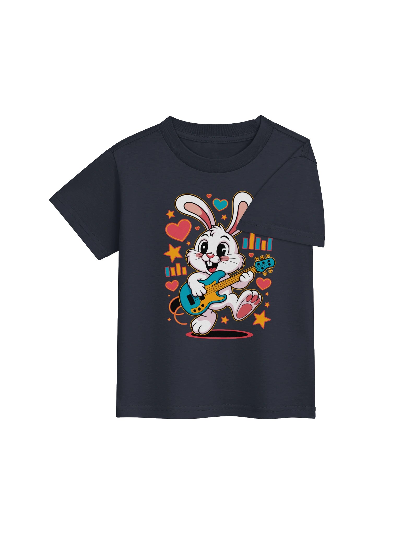 Whimsical Cartoon Rabbit Musician Youth T-Shirt product image (17)
