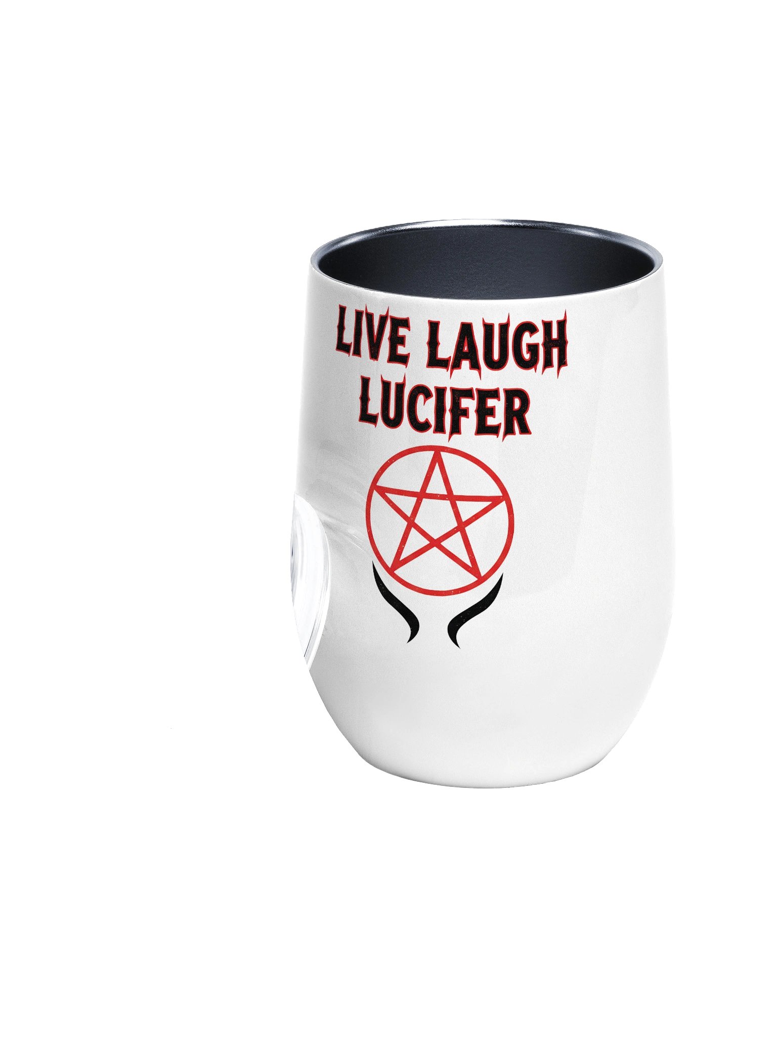 Live Laugh Lucifer 2026 Wine Tumbler product image (1)