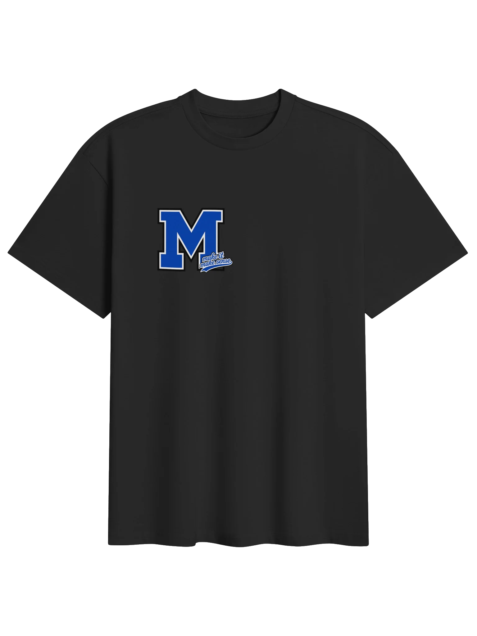 Make It Make Sense Blue M Box Tee product image (1)