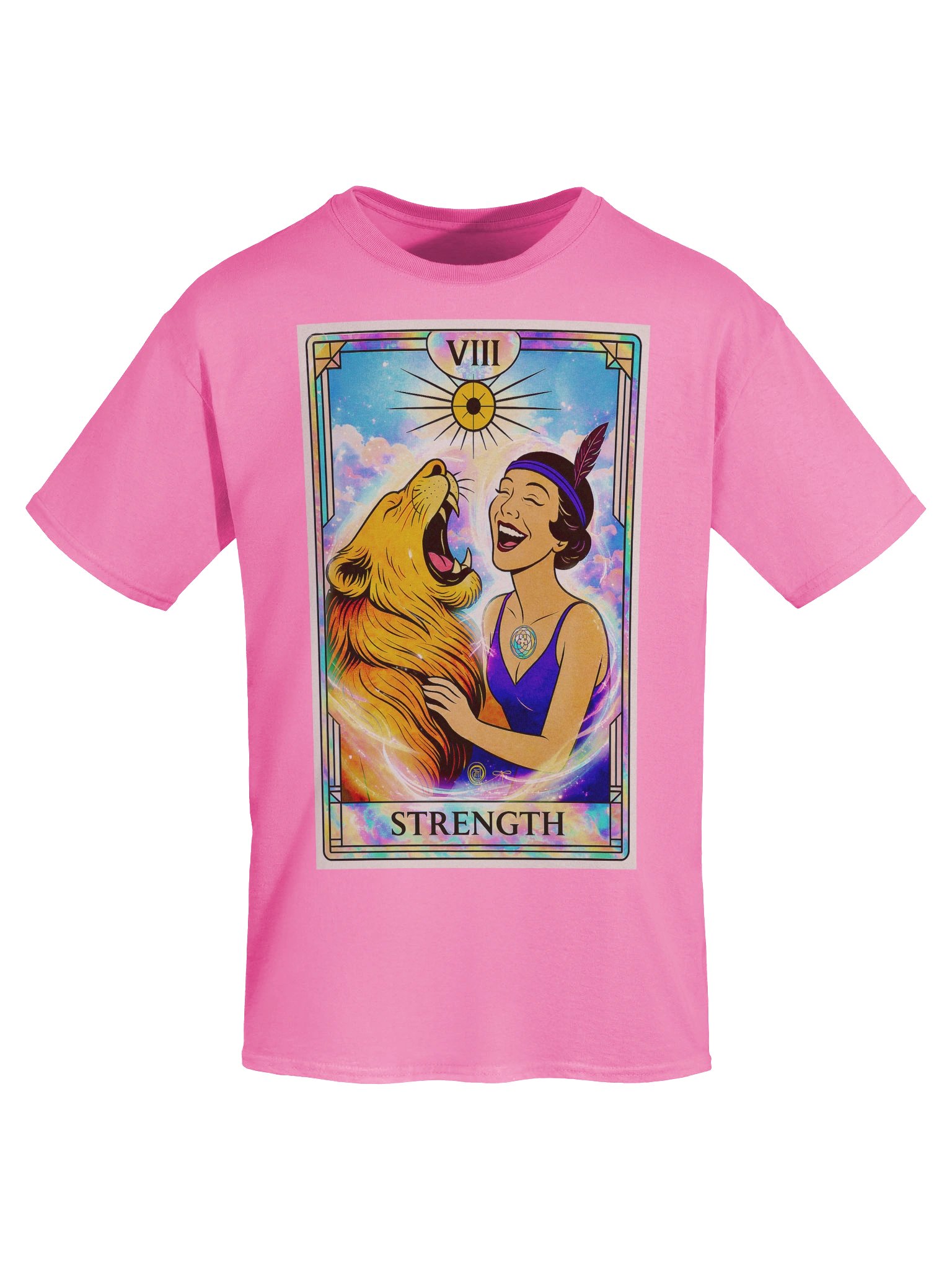 Strength Cazimi Colour Splash Tarot Card Tee product image (3)