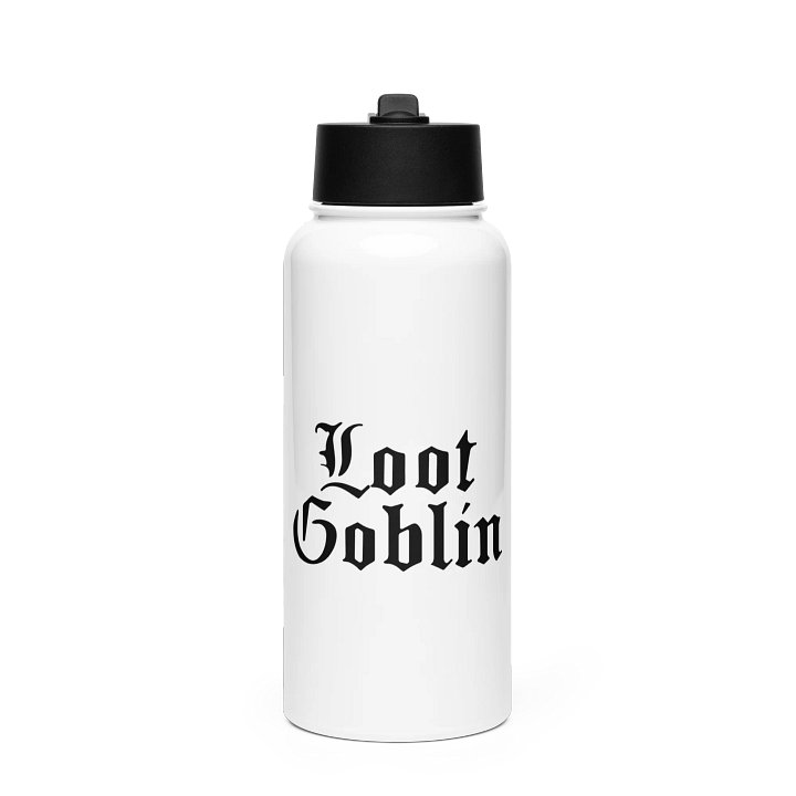 Loot Goblin || Stainless Steel Water Bottle with a Straw Lid product image (1)