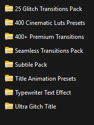 Mega Editing Pack | Transitions, LUTs, Titles & Effects product image (2)