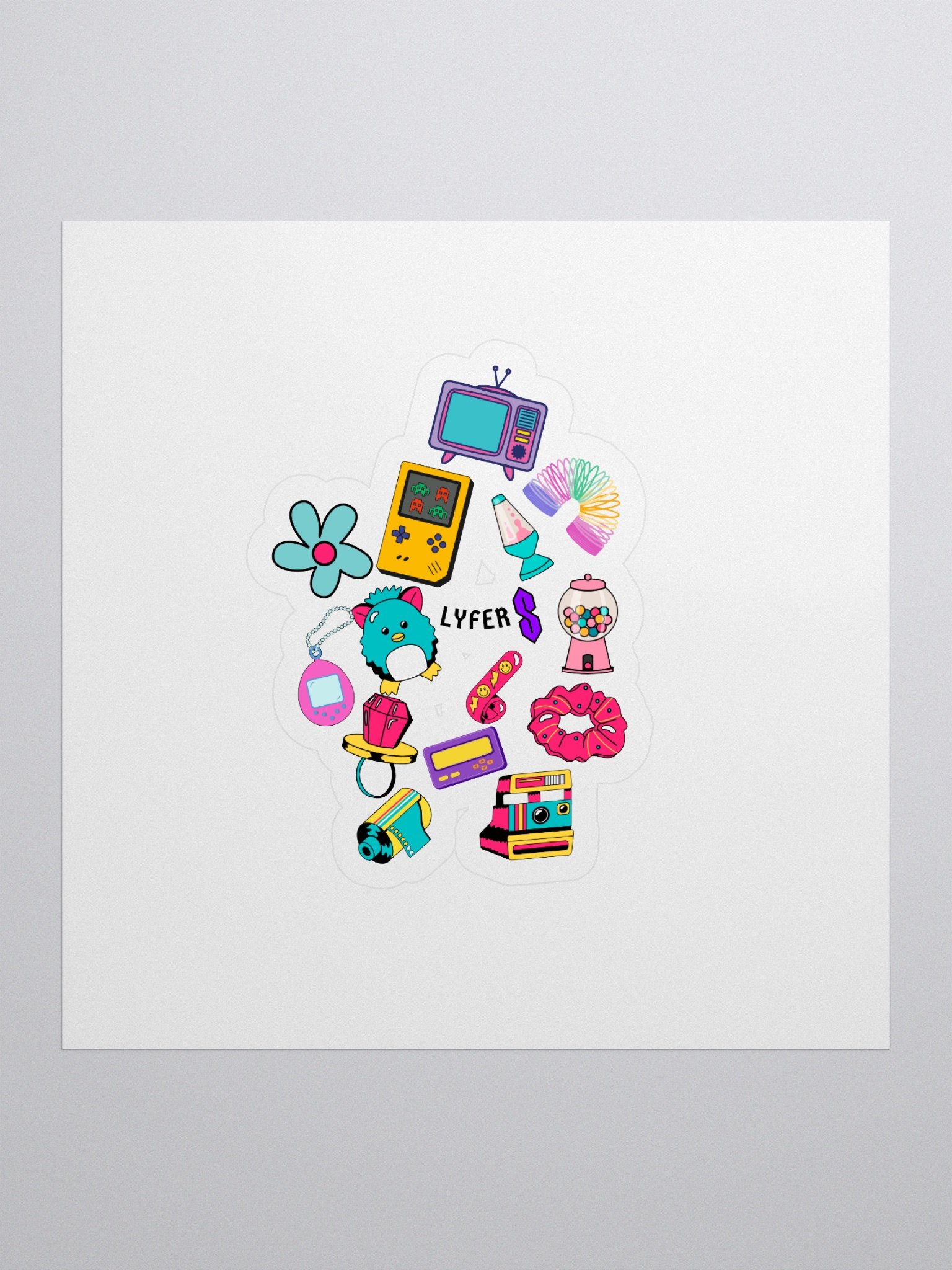 lyfer sticker retro product image (1)