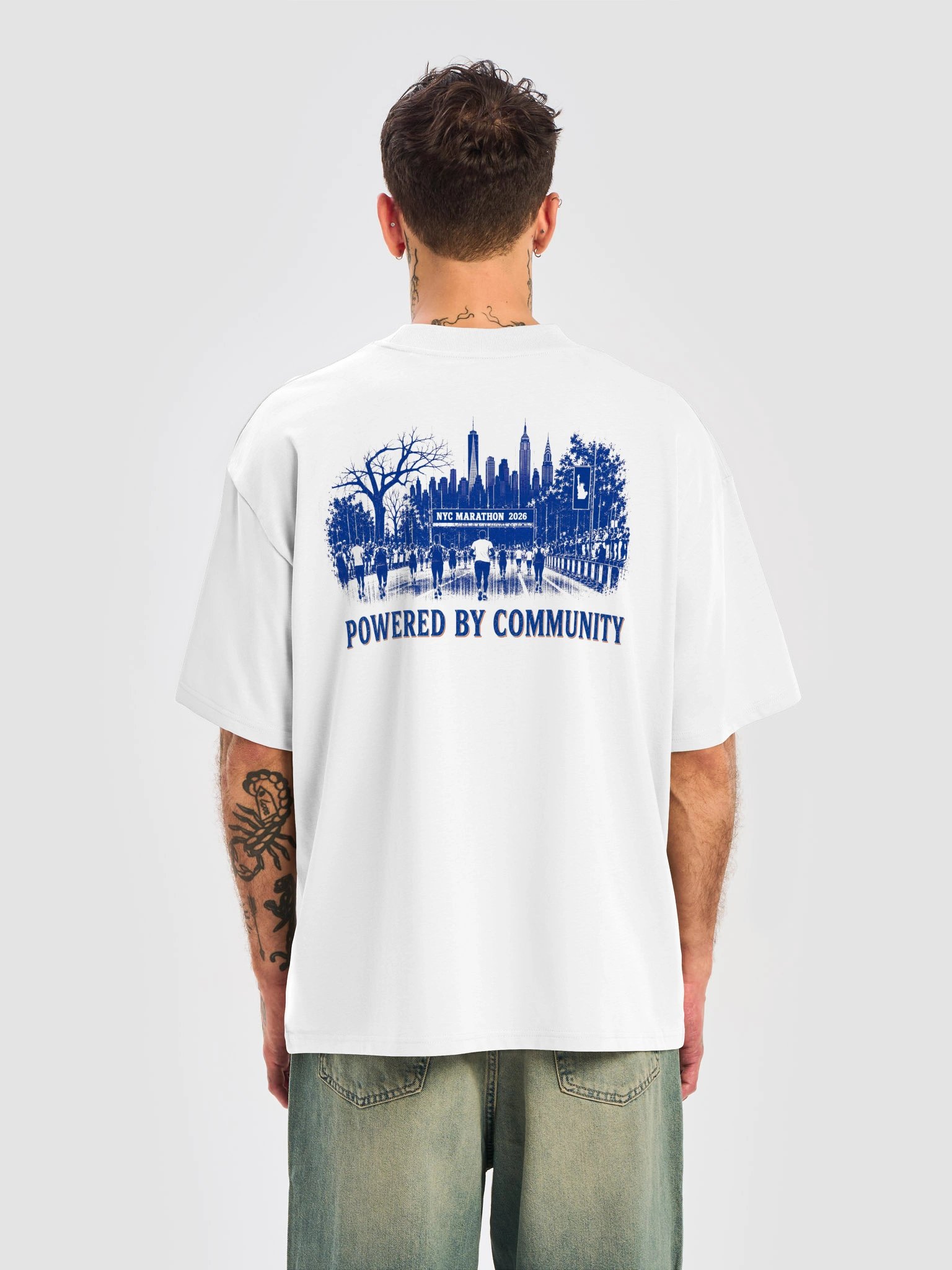 Sweat Equity: NYC Marathon 2026 Oversized T-Shirt product image (6)