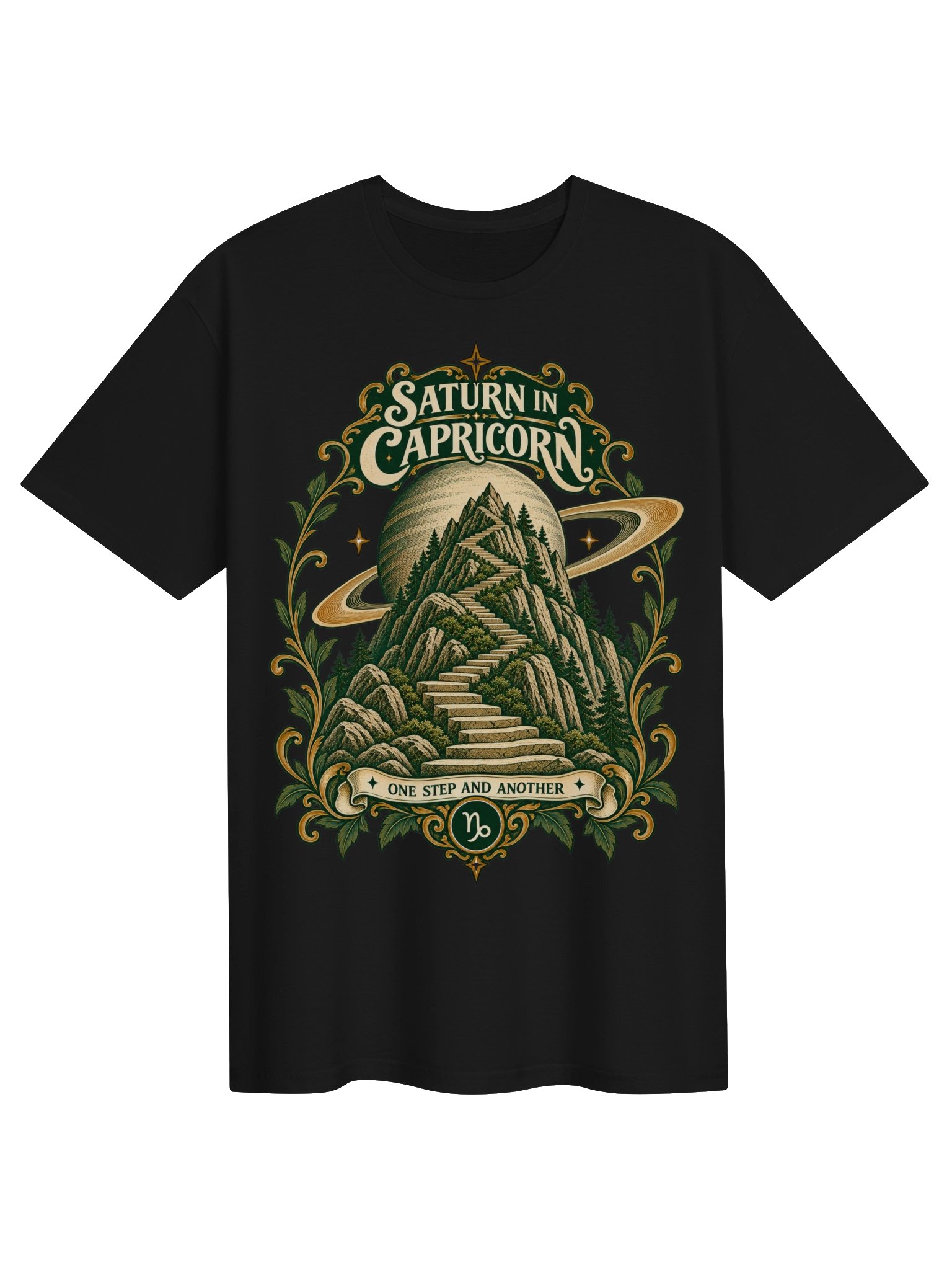 Saturn in Capricorn One Step and Another Tee product image (31)