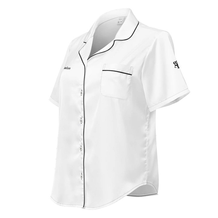 GRWM Glamfam Silky Short Sleeve Sleepwear Top product image (1)