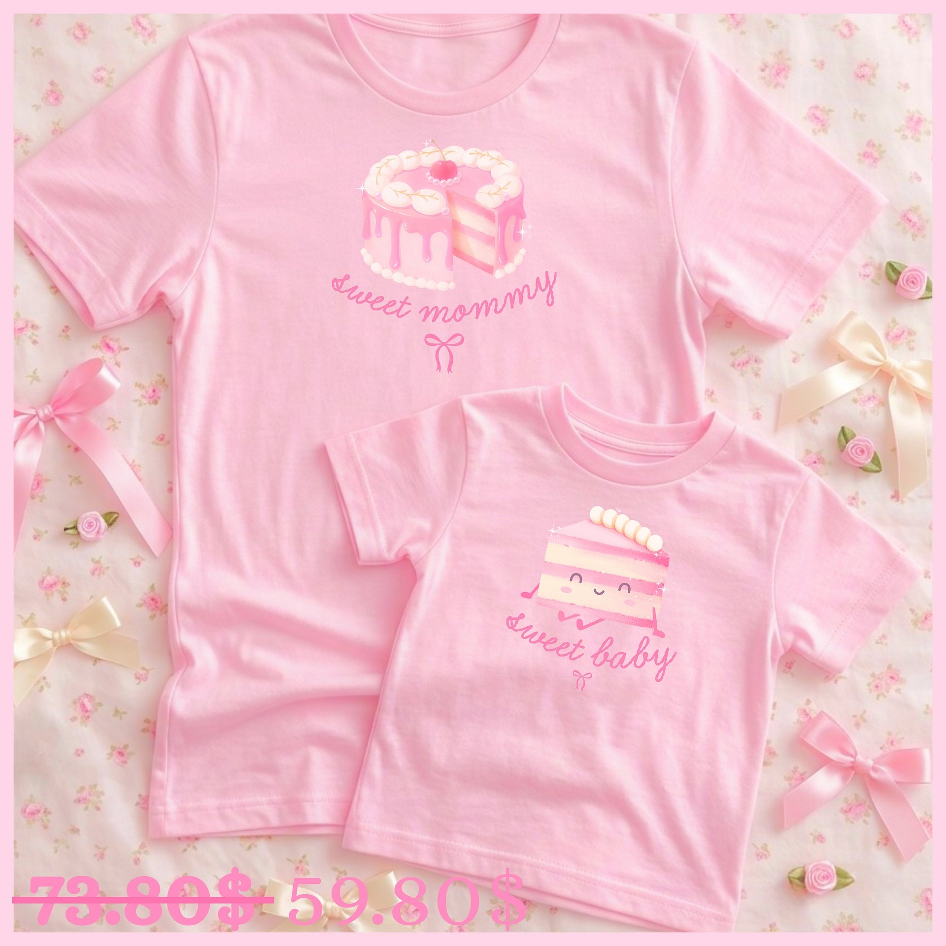 Sweet Baby mommy tee + baby tee product image (1)