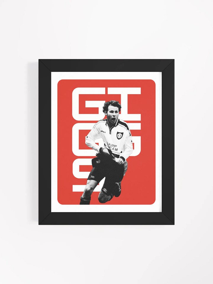 Ryan Giggs BW Manchester United Name Art Framed Print product image (1)