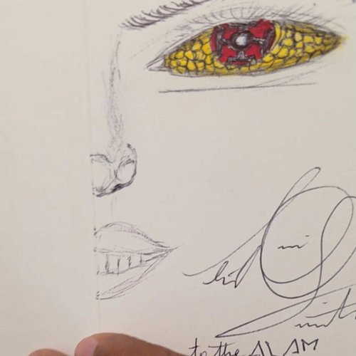 One of my best quick sketches on a thank you card 
#indieauthor #writer #art #scifi #alambeginnings