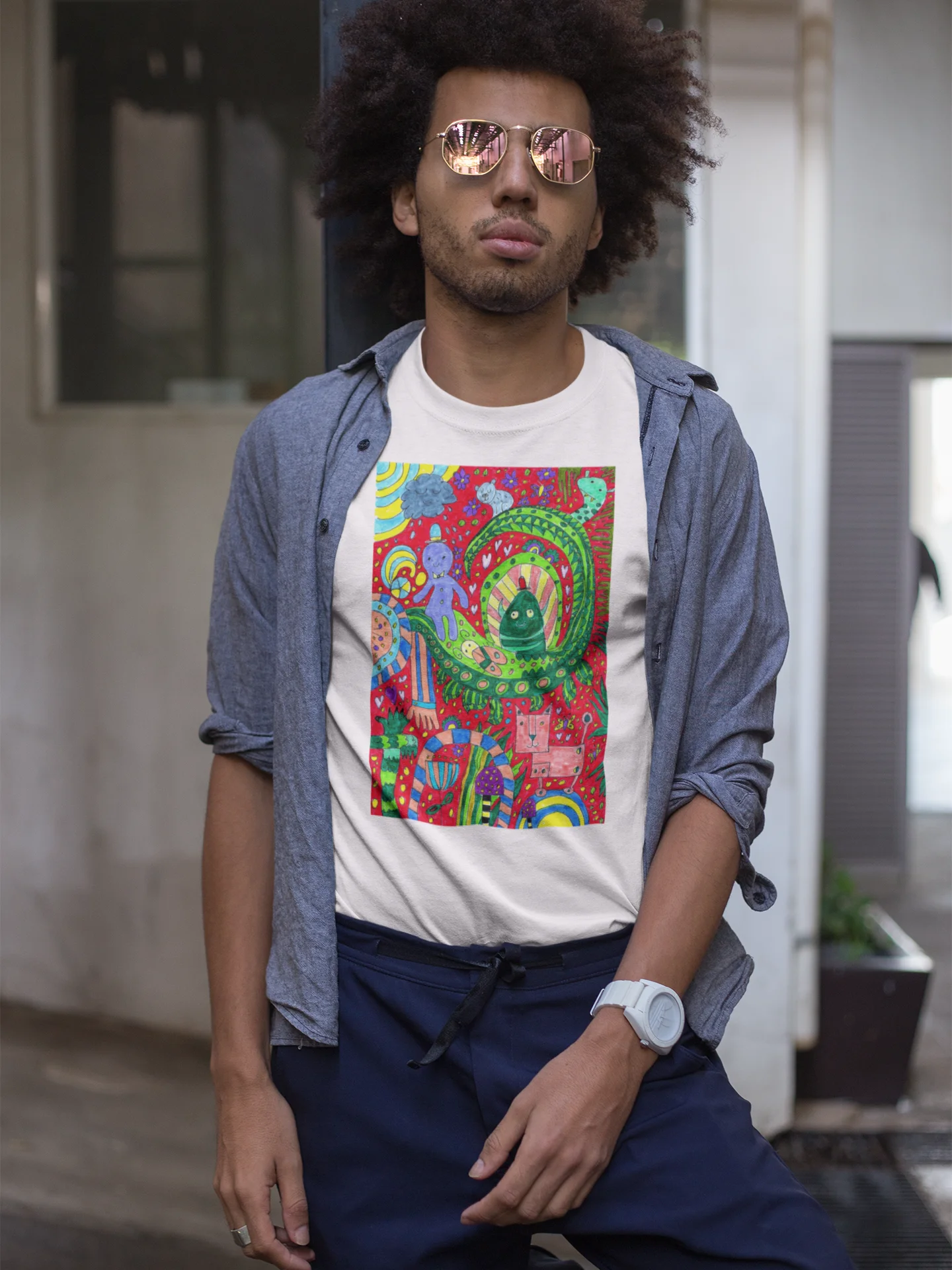 Abstract Doodles Imagination Tee product image (7)