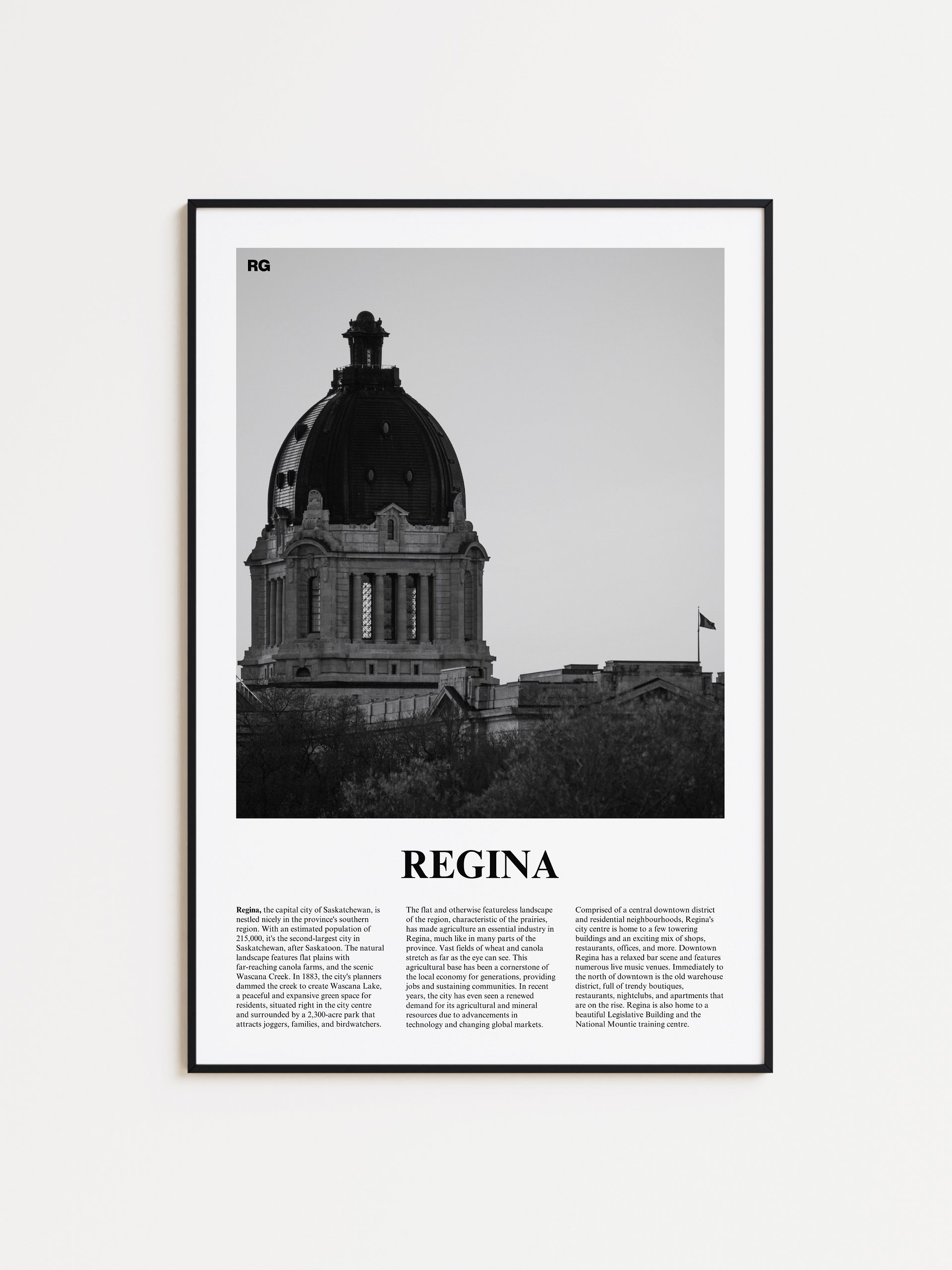 Regina 01 Newspaper Poster | Framed product image (1)