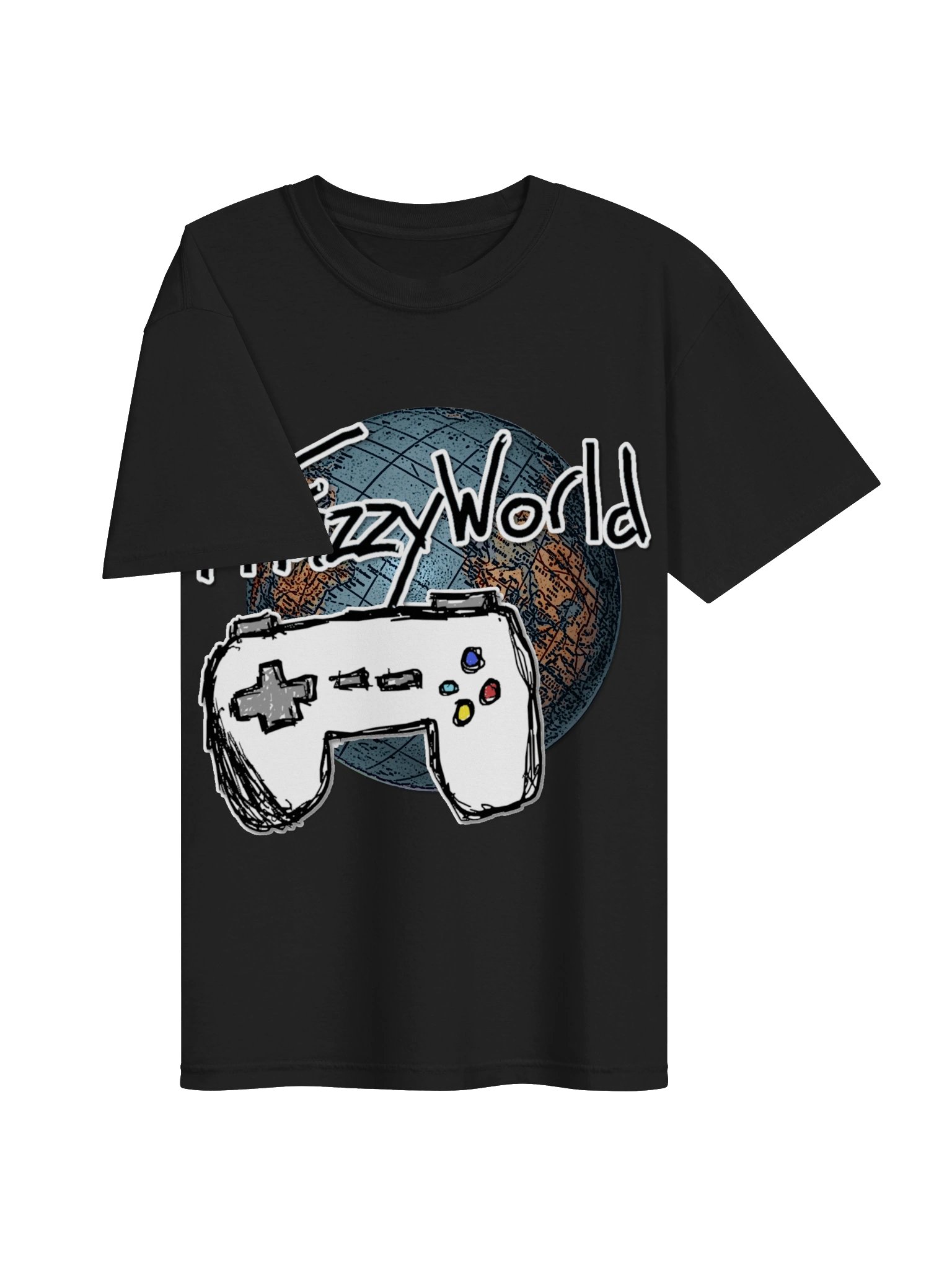 2026 A Fuzzy World Black Tee product image (3)