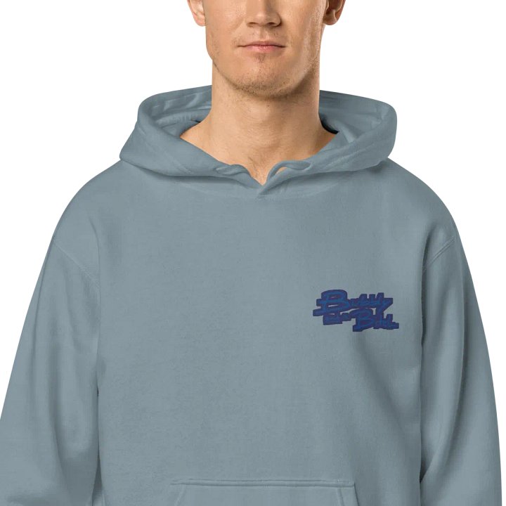 Bubbly and a B*tch (L.C. lake design) embroidered pigment-dyed hoodie product image (1)