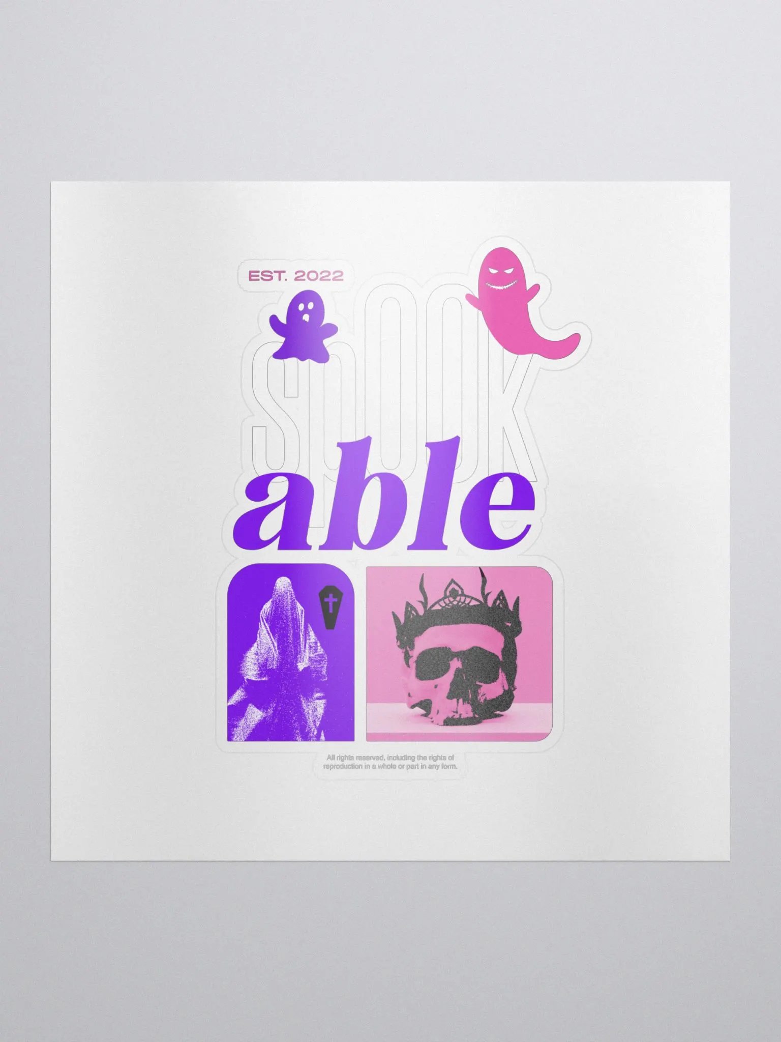 "Ghost King" Sticker product image (1)
