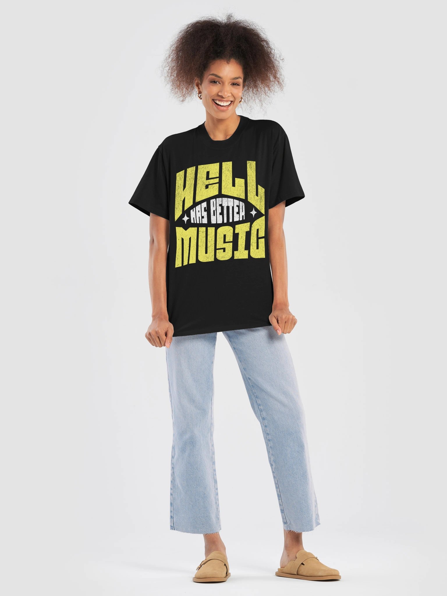 HELL HAS BETTER MUSIC — Oversized Tee product image (5)