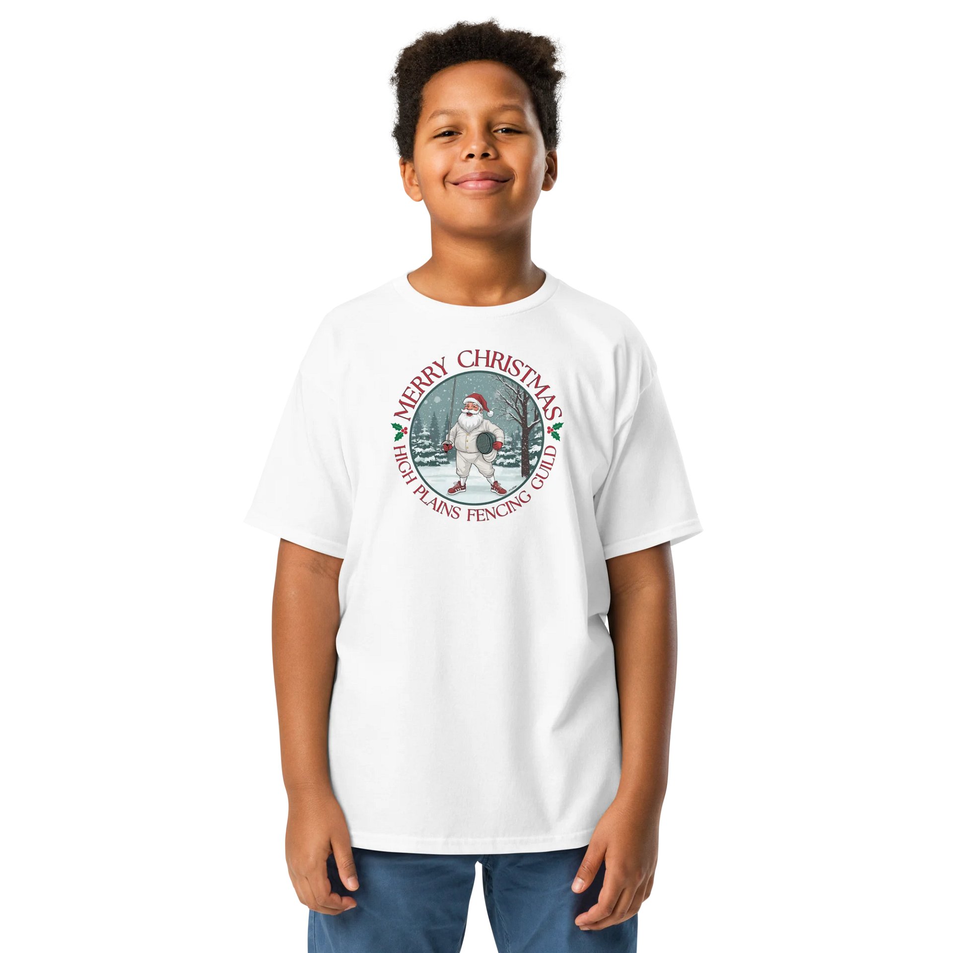Santa Fencer Youth Tee product image (32)