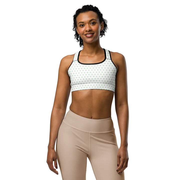 Pastel Heart Seamless Pattern Sports Bra - V7 product image (1)