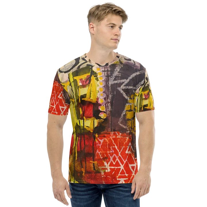 orginal mixed media painting by b.reters, all over print tshirt product image (2)