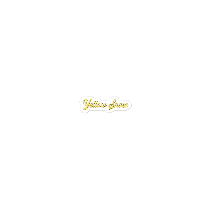 "Yellow Snow" Die-Cut Sticker product image (1)