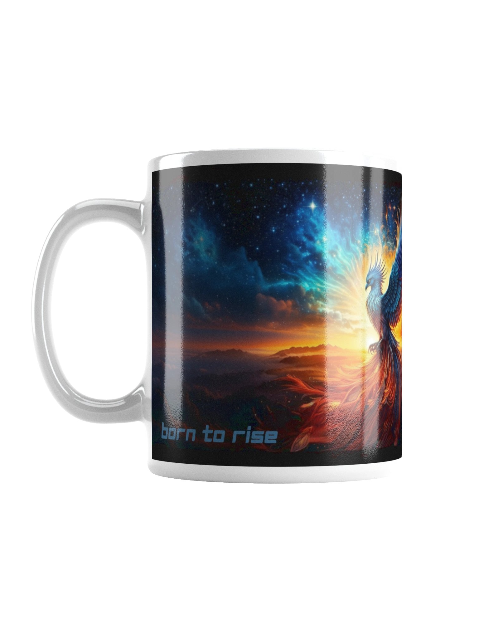 Reset. Reignite. Rise. Momentum Mug – Phoenix Cosmic product image (4)
