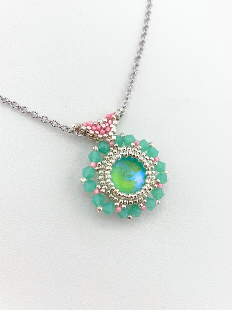 Crystal Aria Pendant - Pink/Green *Pendant Only* product image (1)