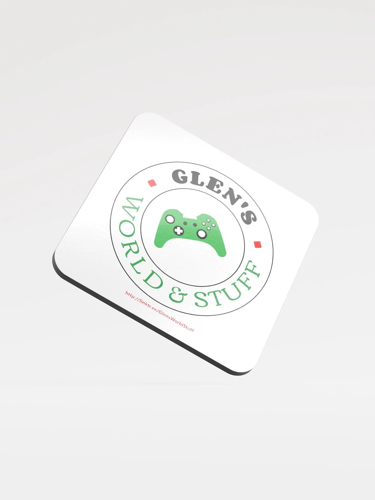 Glen's World & Stuff Glossed Coaster product image (1)