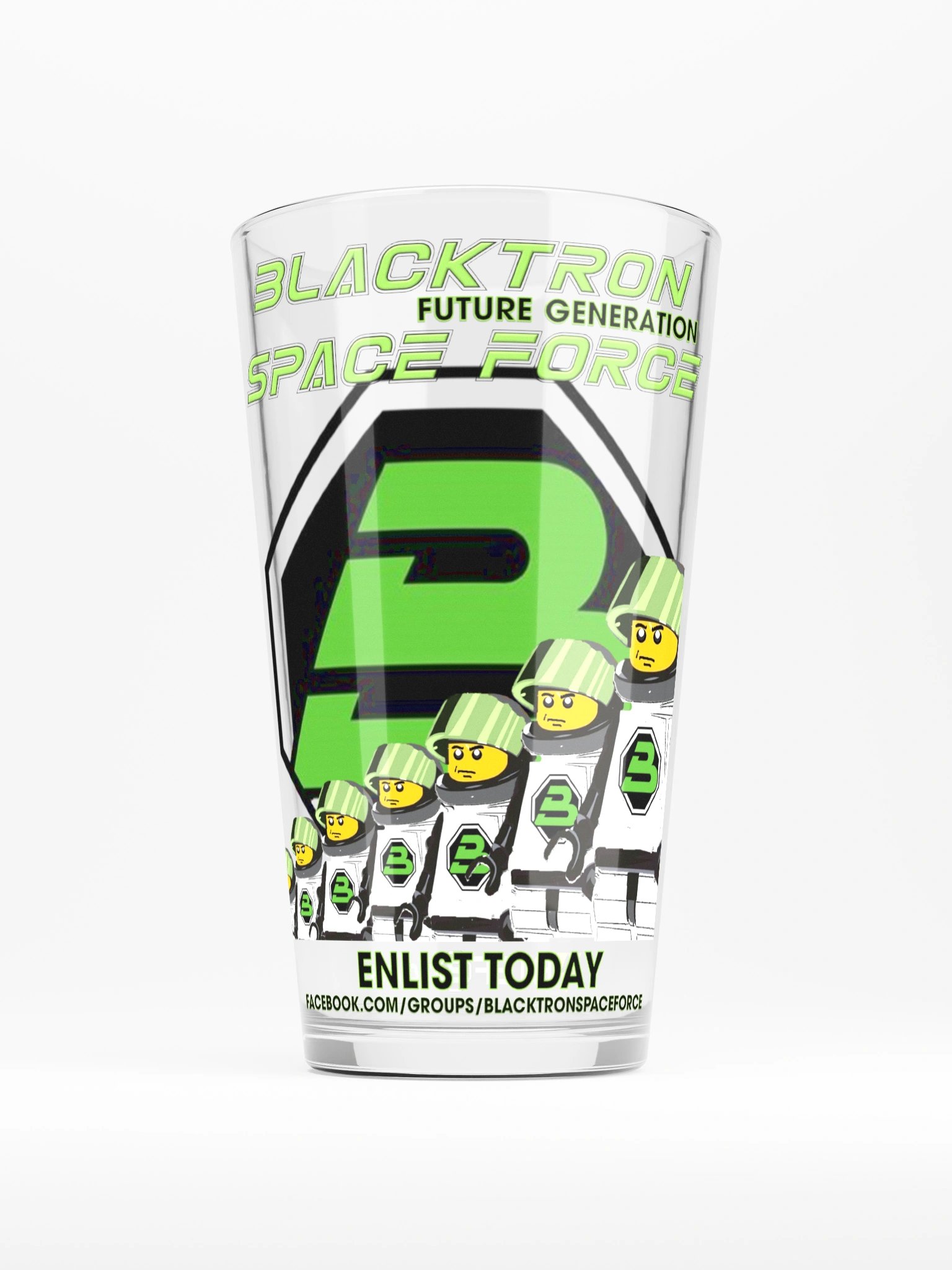 Future Space Force Recruitment Pint Glass product image (1)
