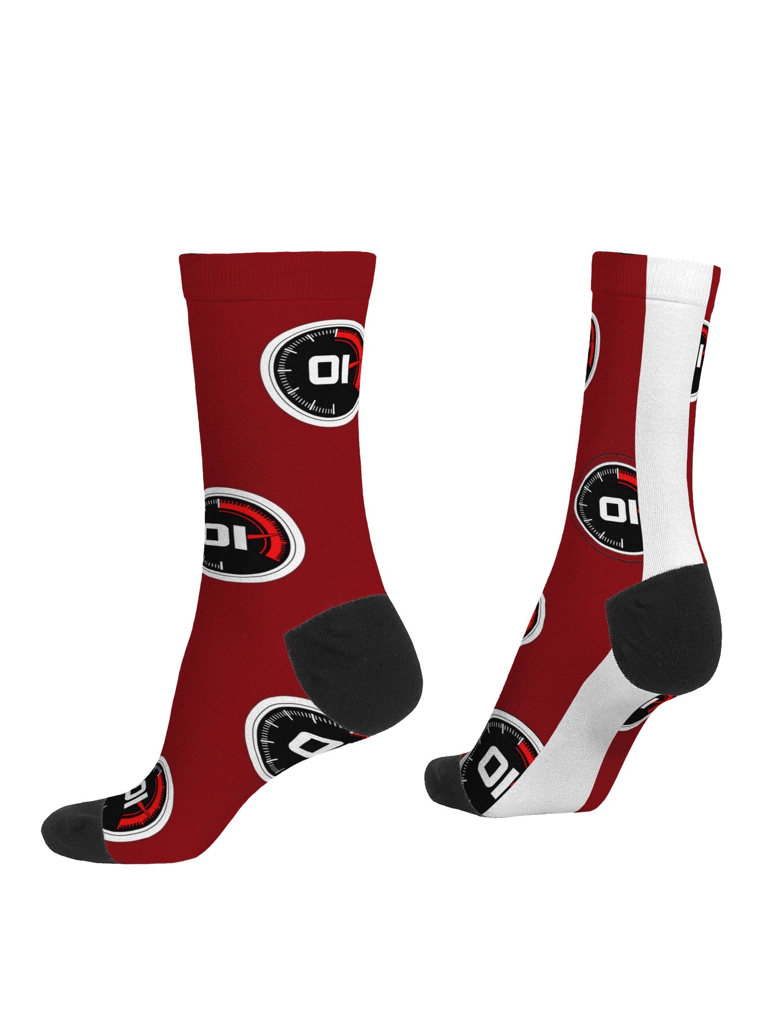 Premium Crew Socks — Redline product image (4)