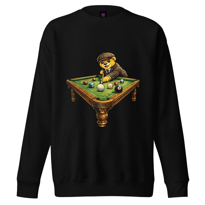 Bobzie Gentleman Pool Player Sweatshirt | Premium Cotton Heritage Edition by FayzieBobs product image (1)