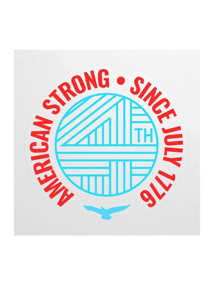American Strong Kiss Cut Stickers product image (1)