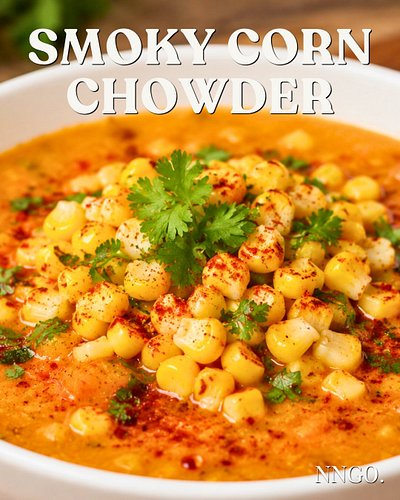 This smoky corn chowder is the best comfort food!

Creamy, cozy, filling and completely plant based.

Full recipe is on our Y...