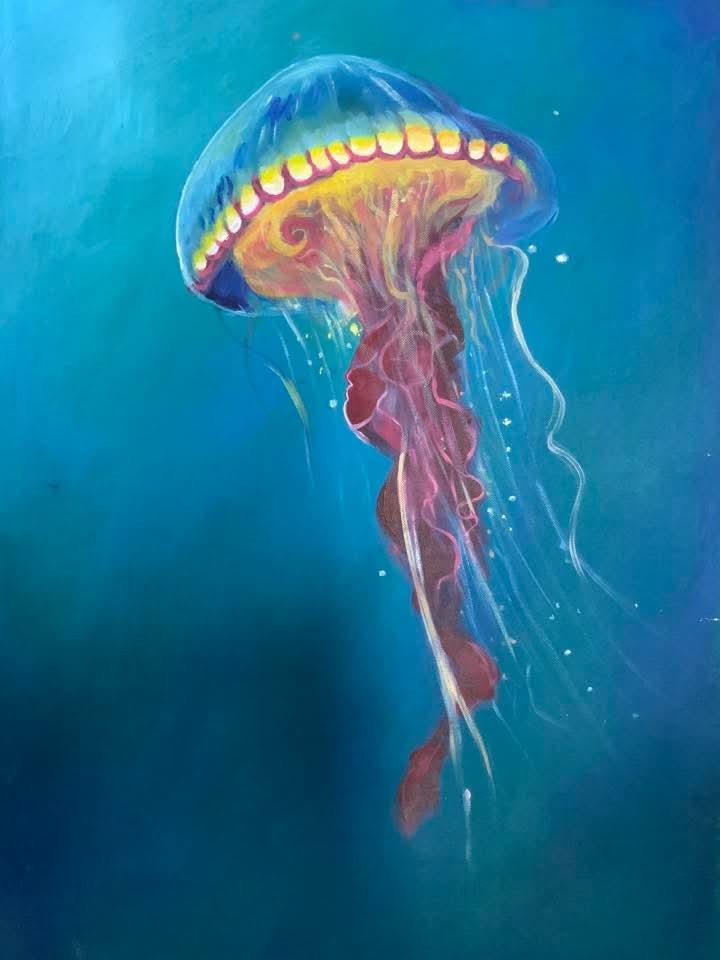 Jellyfish acrylic product image (1)